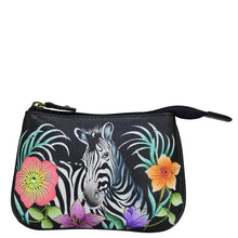 Load image into Gallery viewer, Playful Zebras Medium Zip Pouch - 1107
