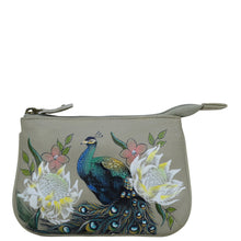 Load image into Gallery viewer, Regal Peacock Medium Zip Pouch - 1107
