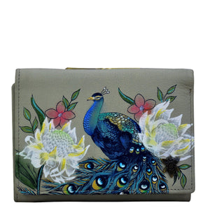 Regal Peacock RFID Blocking Small Flap French Wallet - 1138
