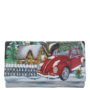 Hippie Holiday Checkbook Clutch with RFID - 1153