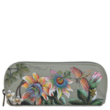 Load image into Gallery viewer, Floral Passion - Medium Zip-Around Eyeglass/Cosmetic Pouch - 1163
