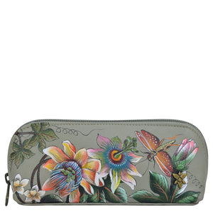 Floral Passion - Medium Zip-Around Eyeglass/Cosmetic Pouch - 1163