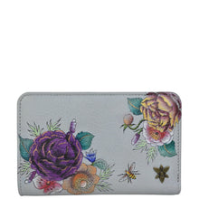 Load image into Gallery viewer, Floral Charm Two-Fold Small Organizer Wallet - 1166
