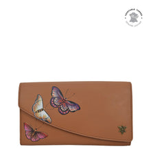 Load image into Gallery viewer, Butterflies Honey Accordion Flap Wallet - 1174
