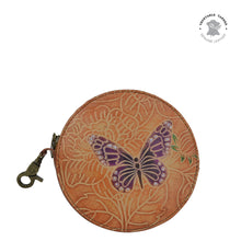Load image into Gallery viewer, Tooled Butterfly Multi Round Coin Purse - 1175
