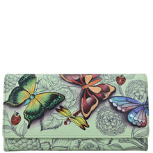 Load image into Gallery viewer, Dreamy Wings Sage Checkbook Clutch Wallet - 1701

