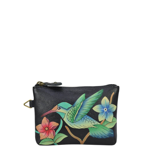 Birds in Paradise Black Coin pouch - 1824