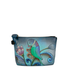 Load image into Gallery viewer, Portuguese Parrot Denim Coin pouch - 1824
