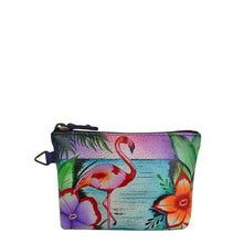Load image into Gallery viewer, Tropical Flamingos Coin pouch - 1824
