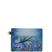 Load image into Gallery viewer, Midnight Peacock Grey Credit card Case - 1825
