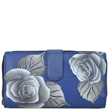 Load image into Gallery viewer, Romantic Rose Blue Two fold wallet - 1827
