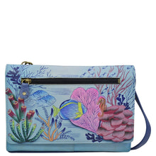 Load image into Gallery viewer, Treasures of the Reef Organizer Wallet On a String - 1834
