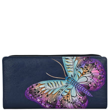Load image into Gallery viewer, Magical Wings Navy Two Fold Clutch - 1836
