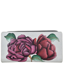 Load image into Gallery viewer, Moonlit Peonies Ivory Two Fold Clutch - 1836
