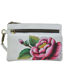 Load image into Gallery viewer, Peony-Ivory Wristlet Organizer Wallet - 1838
