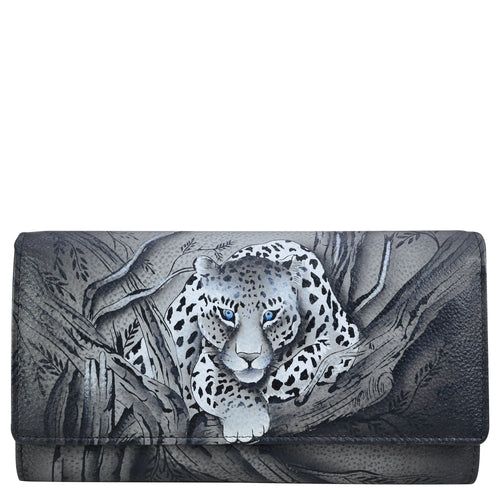 African Leopard Three Fold Organizer Wallet - 1860