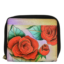 Load image into Gallery viewer, Romantic Rose Zippered Organizer Wallet - 1867
