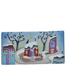 Load image into Gallery viewer, Winter Village Clutch Wallet - 1885
