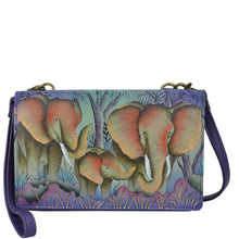Load image into Gallery viewer, Elephant Family 4 In 1 Organizer Crossbody/Belt Bag/Clutch/Wristlet - 1903
