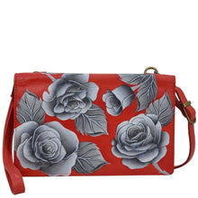 Load image into Gallery viewer, Romantic Rose Red 4 In 1 Organizer Crossbody/Belt Bag/Clutch/Wristlet - 1903
