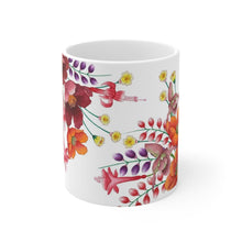 Load image into Gallery viewer, Anuschka Coffee Mug, Moonlit Meadow printing in White color. Featuring can be safely placed in a microwave for food or liquid heating and suitable for dishwasher use.
