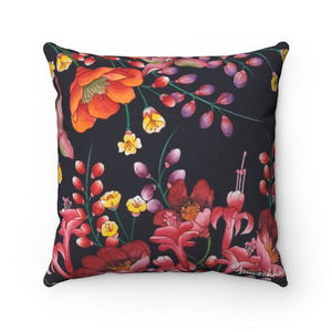 Moonlit Meadow Polyester Square Pillow