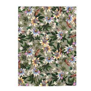 Floral Passion Velveteen Plush Blanket