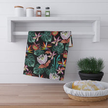 Load image into Gallery viewer, Island Escape Black Kitchen Towel
