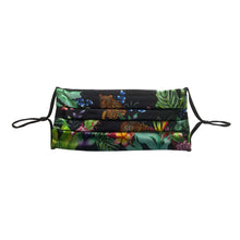 Load image into Gallery viewer, Jungle Queen 100% Silk Pleated Face Covering - 3303
