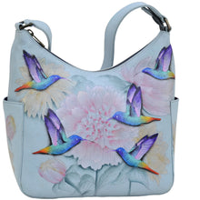 Load image into Gallery viewer, Rainbow Birds - Classic Hobo With Side Pockets - 382
