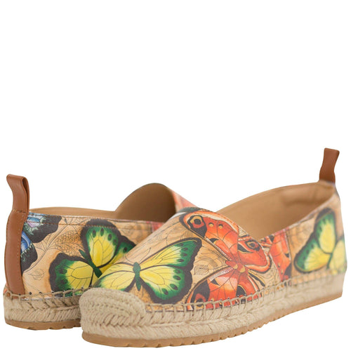 Earth Song - ANIKA PRINTED LEATHER ESPADRILLE LOAFER - 4204