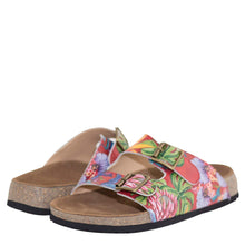Load image into Gallery viewer, Anuschka Style 4211, Printed KYRA PRINTED LEATHER SANDAL. Island Escape print
