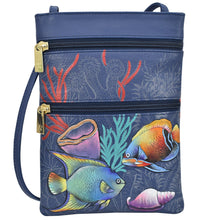 Load image into Gallery viewer, Mystical Reef Mini Double Zip Travel Crossbody - 448
