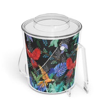 Load image into Gallery viewer, Rainforest Beauties Ice Bucket with Tongs
