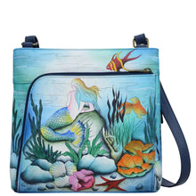 Load image into Gallery viewer,  Little Mermaid Crossbody With Front Zip Organizer - 651

