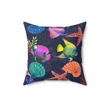 Load image into Gallery viewer, Mystical Reef Polyester Square Pillow
