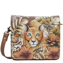 Load image into Gallery viewer, Cleopatra&#39;s Leopard Tan Small Messenger - 669
