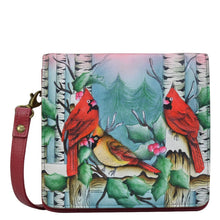 Load image into Gallery viewer, Snowy Cardinal Ladies Three Fold Wallet - 1850
