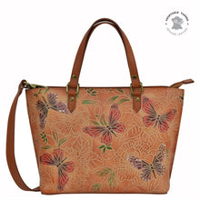 Load image into Gallery viewer, Tooled Butterfly Multi Medium Tote - 693
