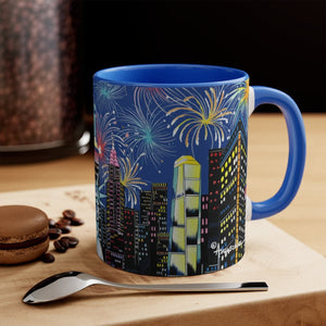 Lady Liberty Coffee Mug Blue (11 oz.)