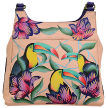 Load image into Gallery viewer, Tropical Toucan Triple Compartment Satchel - 7001
