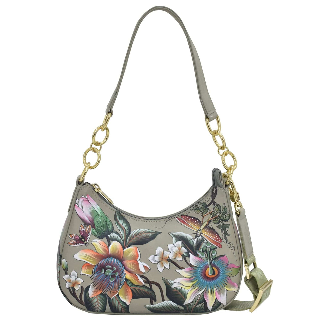 Floral Passion Small Convertible Hobo - 701