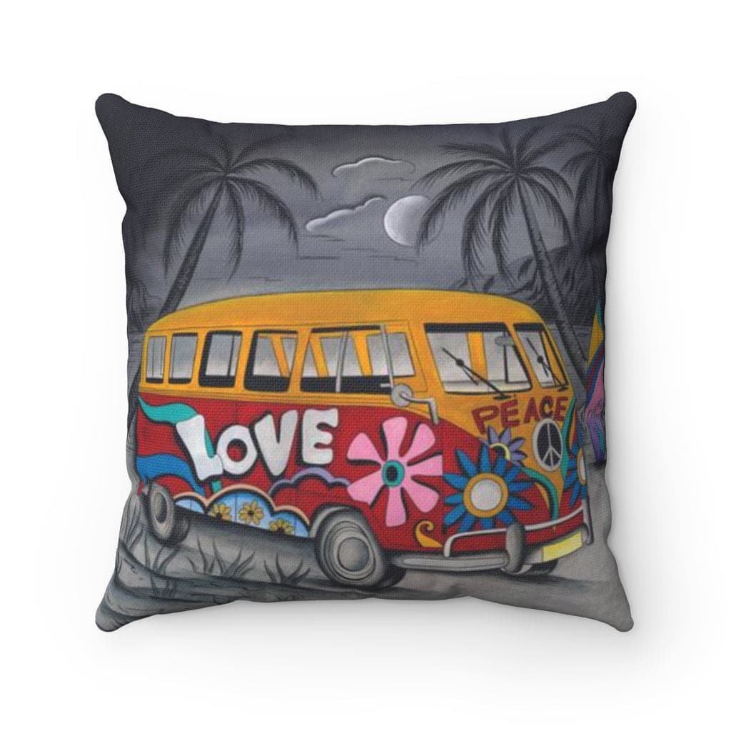 Happy Camper Polyester Square Pillow