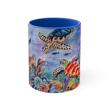 Load image into Gallery viewer, Ocean Treasures Coffee Mug Blue (11 oz.)
