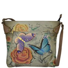 Load image into Gallery viewer, Floral Paradise Tan Convertible Tote - 8037
