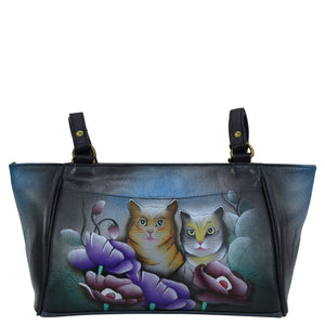 Two Cats Grey Organizer Tote - 8052