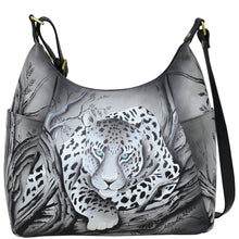 Load image into Gallery viewer, African Leopard Large Multi Pocket Hobo - 8060
