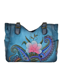 Load image into Gallery viewer, Denim Paisley Floral Shoulder Bag - 8065
