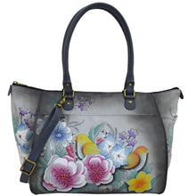 Load image into Gallery viewer, Vintage Garden Grey Large Tote - 8066
