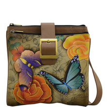 Load image into Gallery viewer, Floral Paradise Tan Triple Compartment Travel Organizer - 8069
